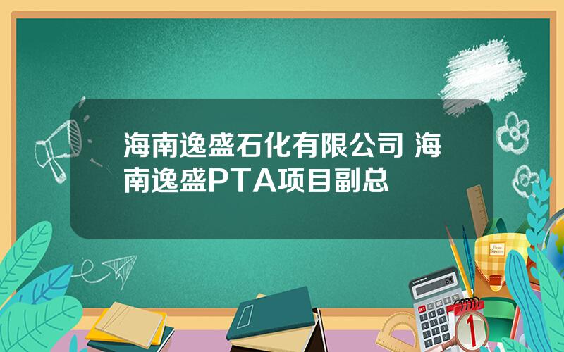 海南逸盛石化有限公司 海南逸盛PTA项目副总